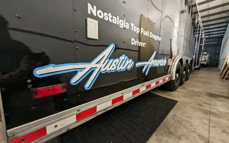 promotional vehicle lettering